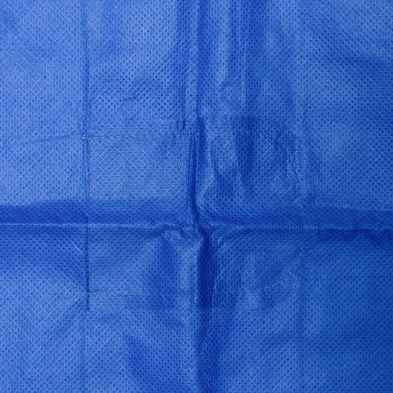 Disposable SMS Scrub Suit with Short Sleeves Medical Lab Coat Protective Scrub Suit for Hospital