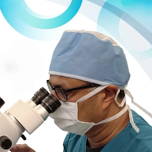 Disposable Non-Woven Hospital Surgical Doctor Surgeon Cap