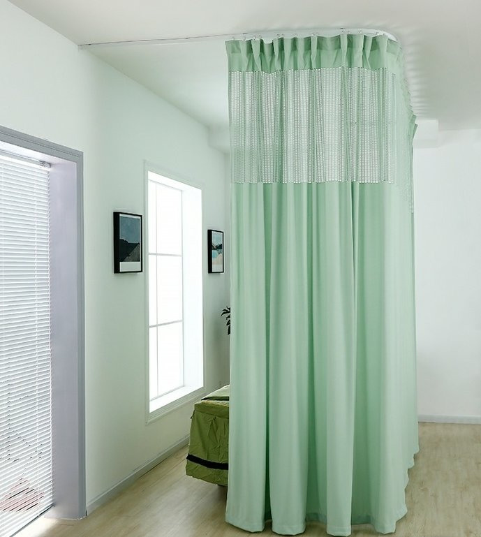 Fire Retardant Durable Medical Hospital Bed Partition Privacy Curtains