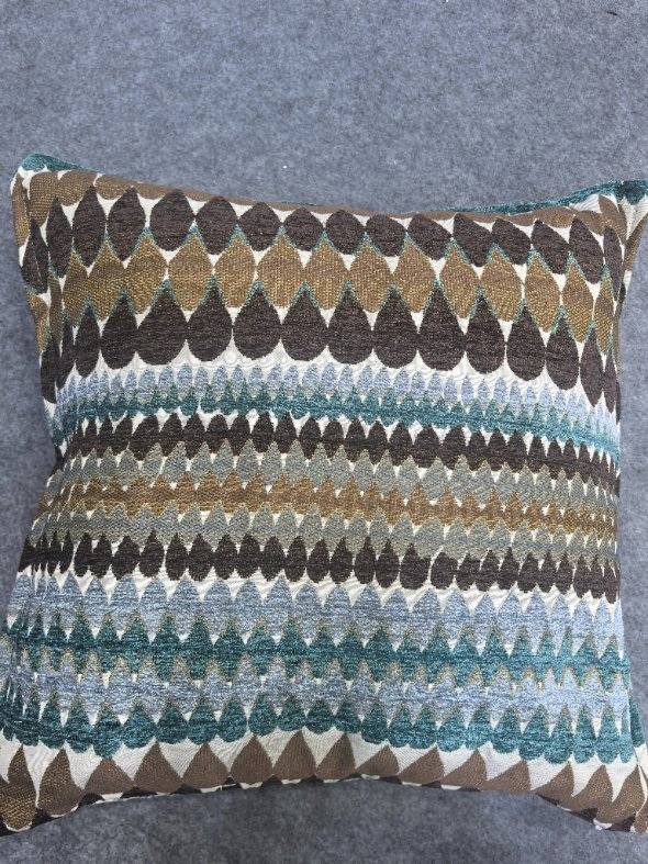 Aqua Water Drops Chenllie jacquard Cushion Coverwoven Pillow Cover