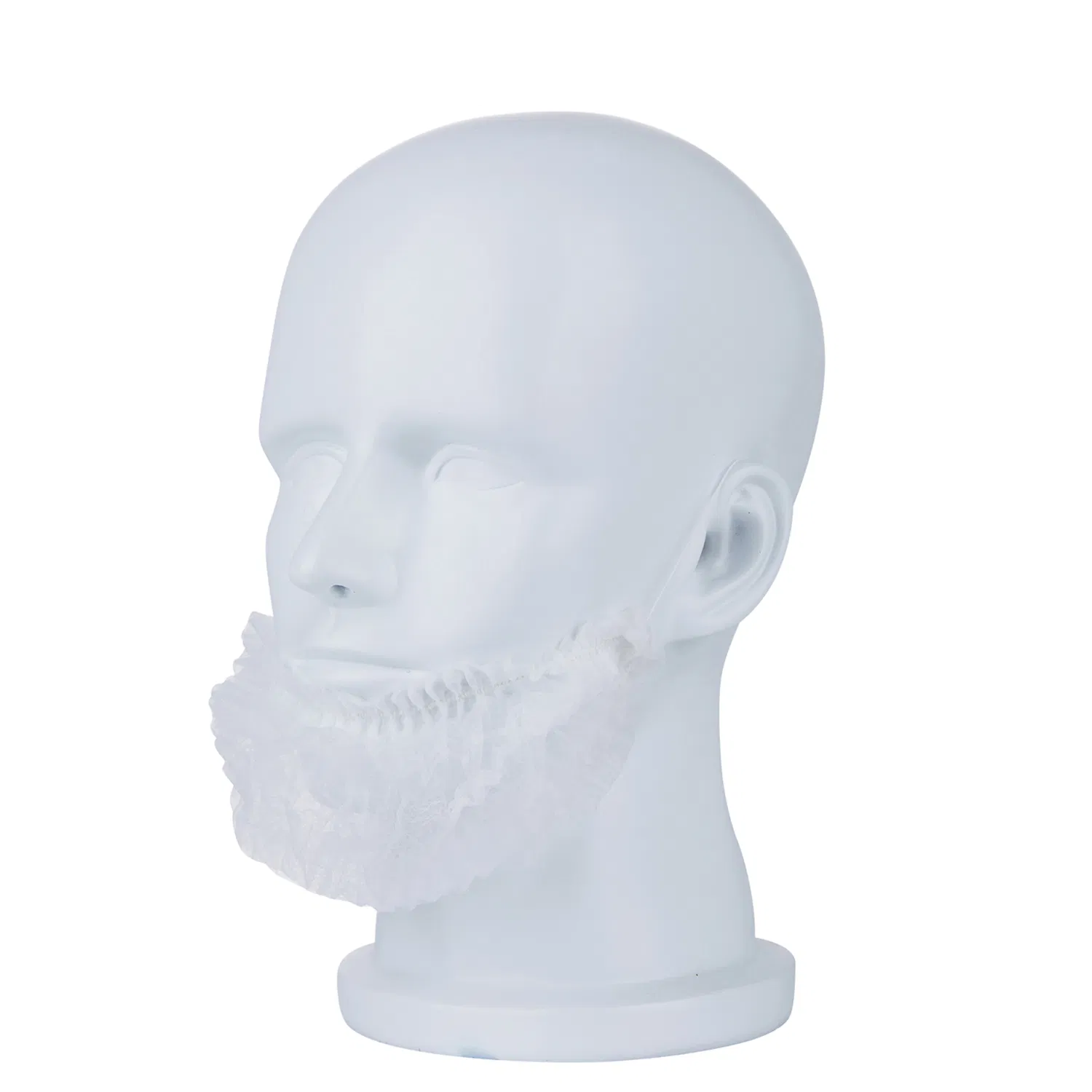 Disposable Industrial Grade White Beard Facial Hair Beard Covers with Loop