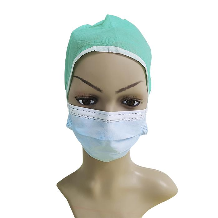 Xiantao Professional Supplier Customized Spp Nonwoven Nurse Cap Tie-Back Medical Isolation Surgical Hoods Helmets Cap Surgeon Disposable for Surgical Doctors