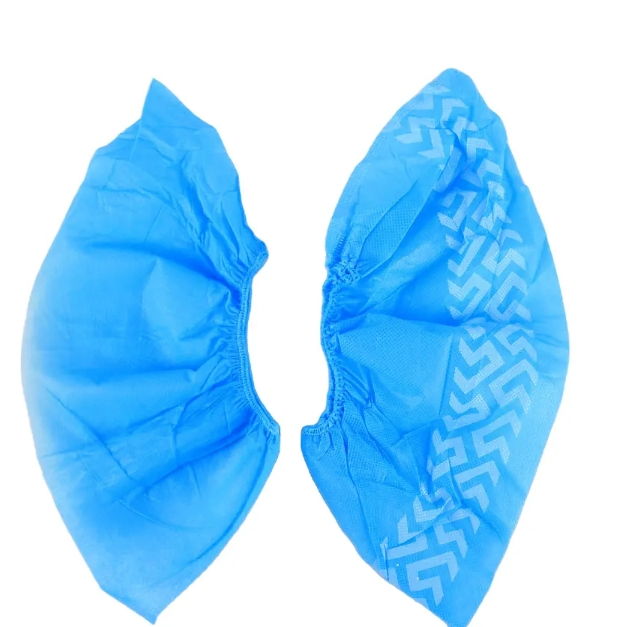 High Quality Protective Shoe Cover Standard Level Blue Disposable Non Woven Shoe Cover