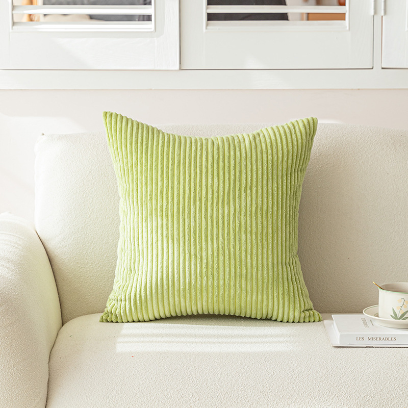 Faux Fur Plush Throw Pillow Covers Luxury Soft Fluffy Striped Decorative Pillow Covers for Sofa