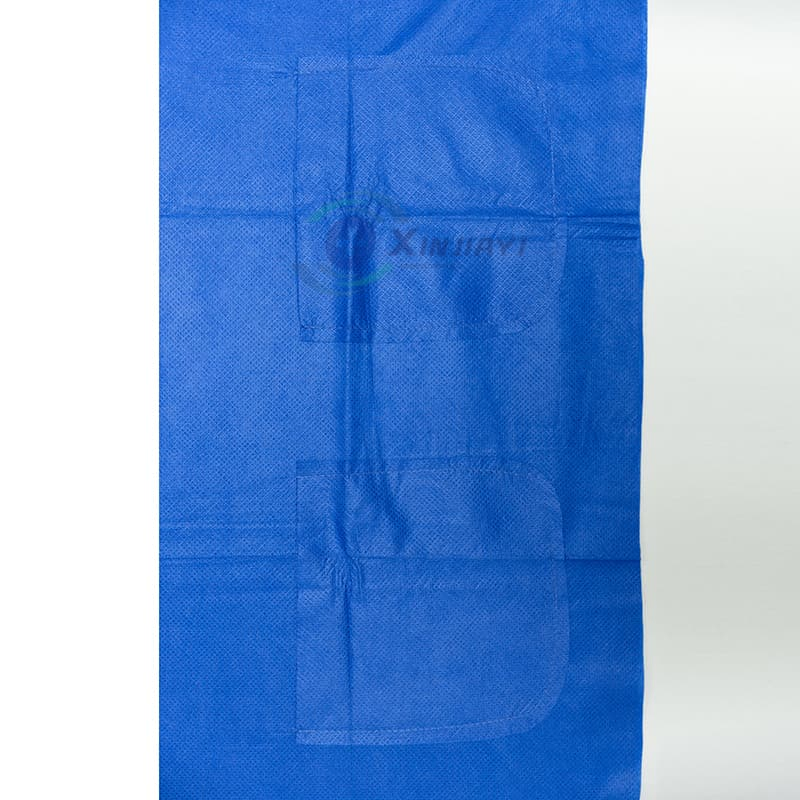 Hot Sale Standard Split Hand-Washing Clothes Health Care V-Neck Scrub Suit Lab Coat with CE Certification