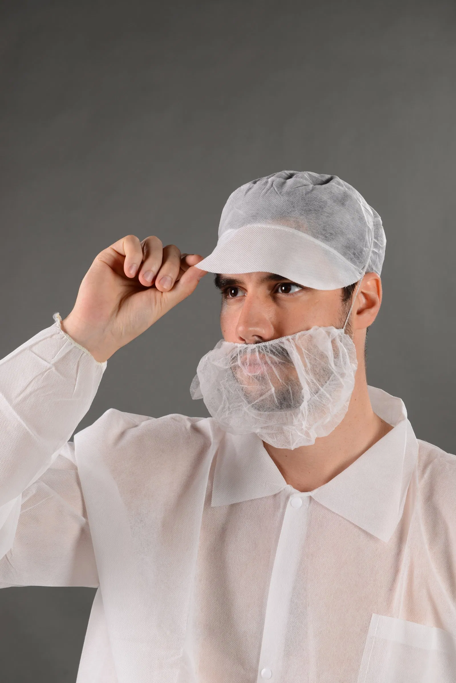 Beard Cover White Personal Care Non Woven Beard Cover