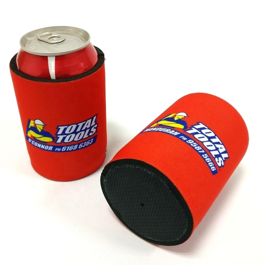 Logo Sublimation Custom Wholesale Collapsible Neoprene Beer Can Cooler Sleeve Stubby Holder Covers