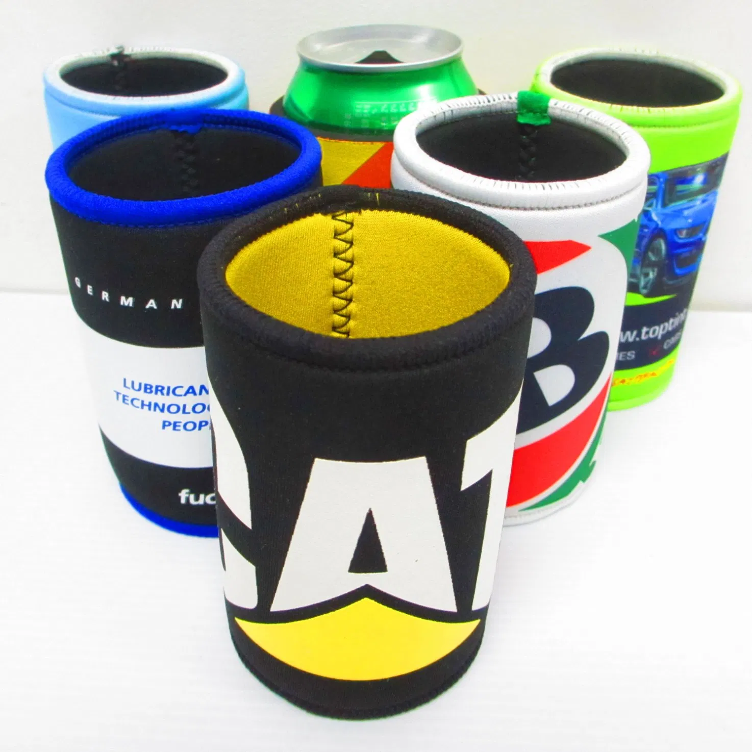 Logo Sublimation Custom Wholesale Collapsible Neoprene Beer Can Cooler Sleeve Stubby Holder Covers