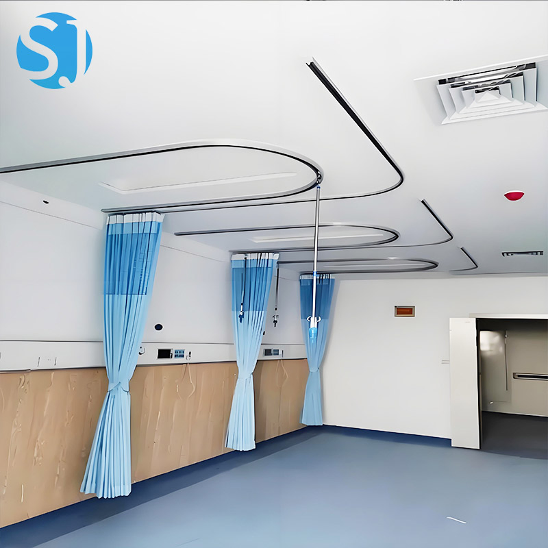 Disposable Hospital Bed Curtain Medical Curtain System with Track for Isolation Rooms