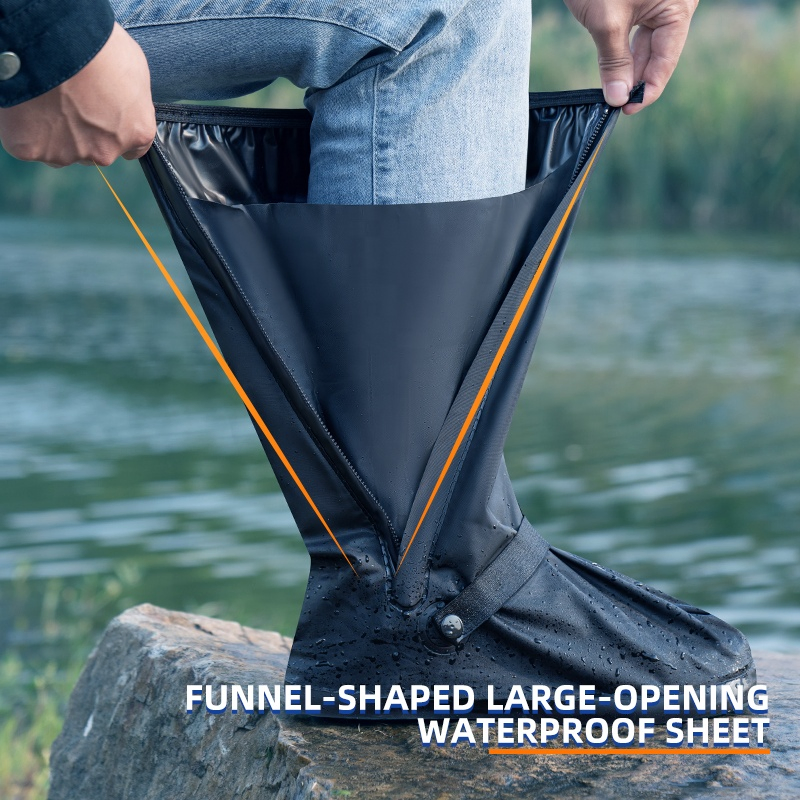 Lightweight PVC Rainboots Portable Rain Non-Slip Insole Breathable Waterproof Shoe Covers