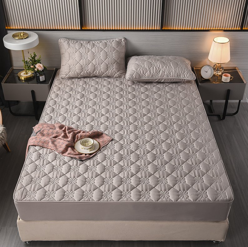 Fitted Sheet Single Piece Pure Cotton with Cotton Simmons Protective Cover Thickened Non Slip Mattress Cover Hotel Bedspread