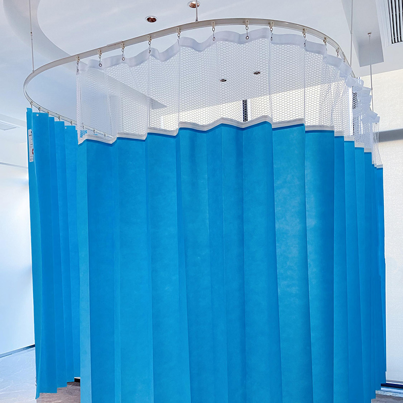 Esun Non-Woven Curtain Fire Retardant Medical Cubical Mesh Disposable Curtain for Hospital
