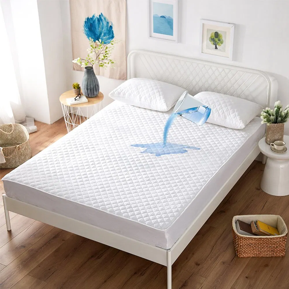 Waterproof Mattress Pad Cover, Deep Pocket, Polyester, Microfiber Quilted Mattress Protector
