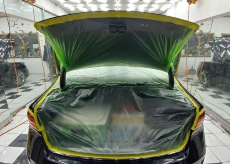 Plastic Protective Prefolded Hand Masker Cover Sheet When Painting