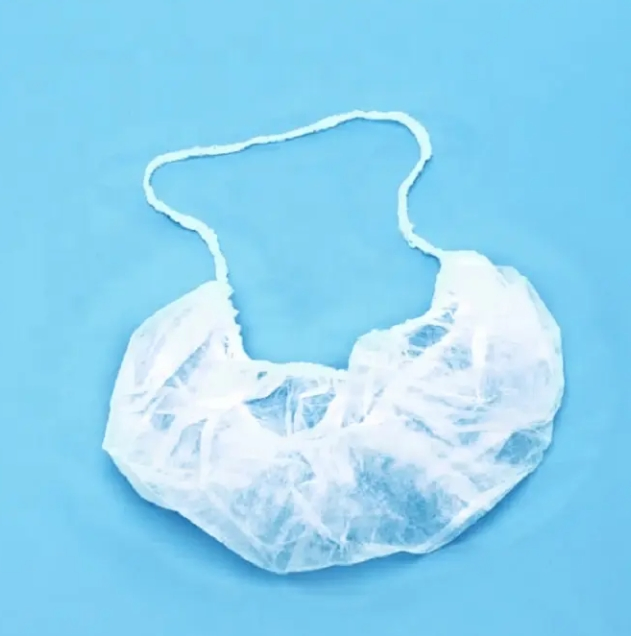 Beard Cover for Personal Care Disposable Non Woven Beard Cover Blue and White