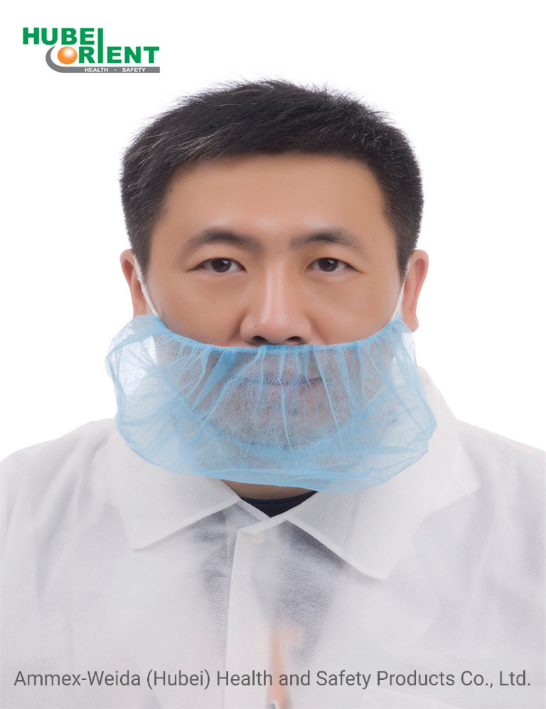 Disposable Soft Non-Woven Protective Beard Cover with Single Elastic for Sanitary