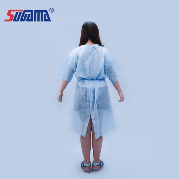 Custom Logo Woven Dental Clinic Hospital Patient Medical Surgical Gown