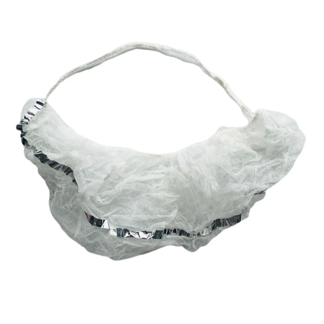 Beard Covers with Metal Detectable Aluminium Foil Strip