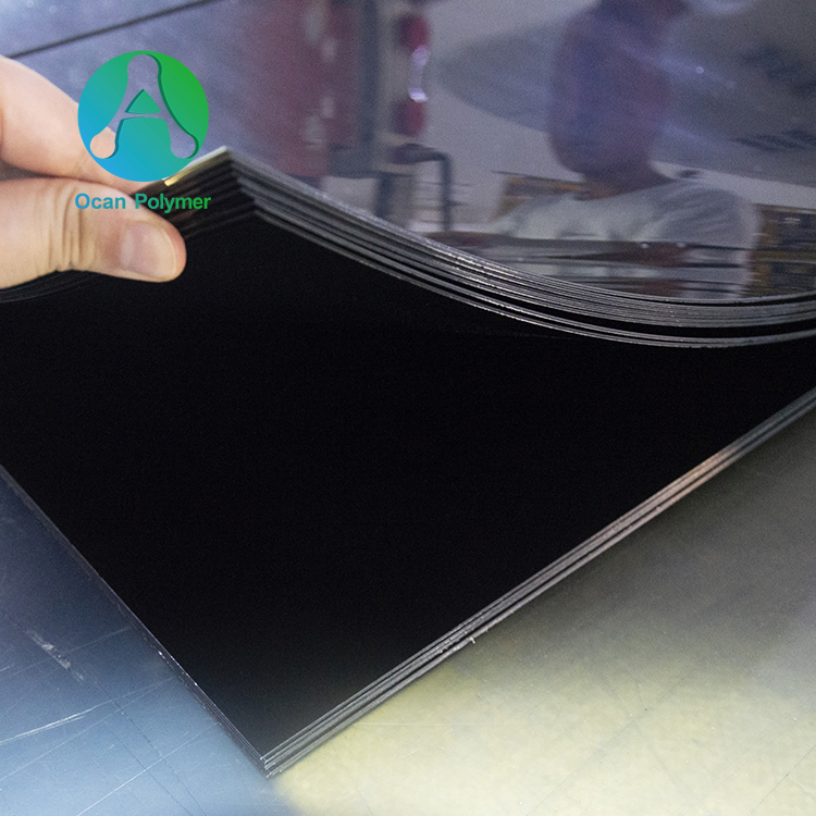 Matt Black PVC Sheet for Protective Cover