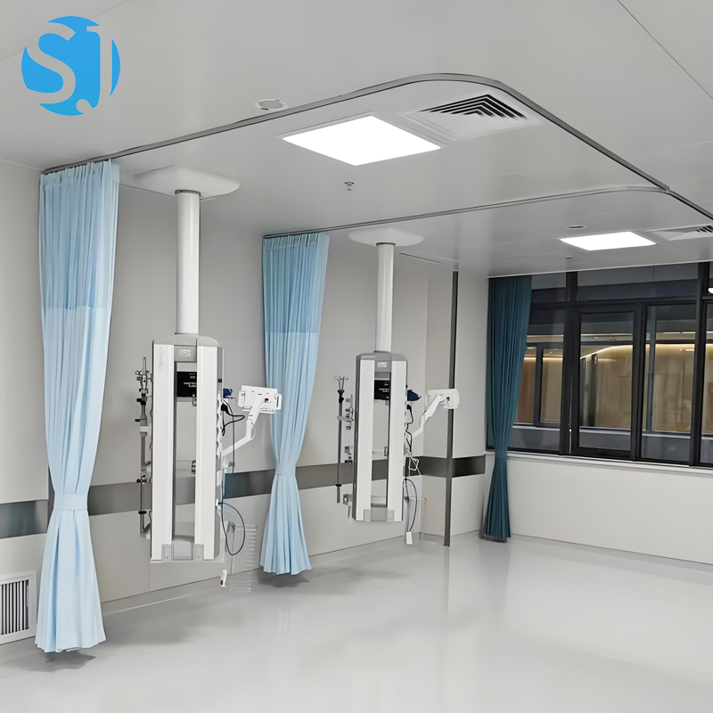Antibacterial Medical Curtain and Track System for Infection Control in Hospitals, Clinics, and Healthcare Facilities, Privacy &amp; Safety Solutions