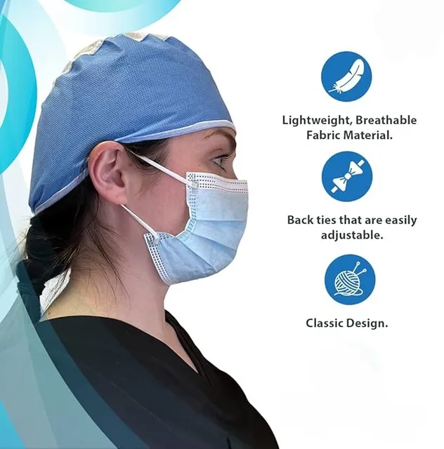 Disposable Non-Woven Hospital Surgical Doctor Surgeon Cap