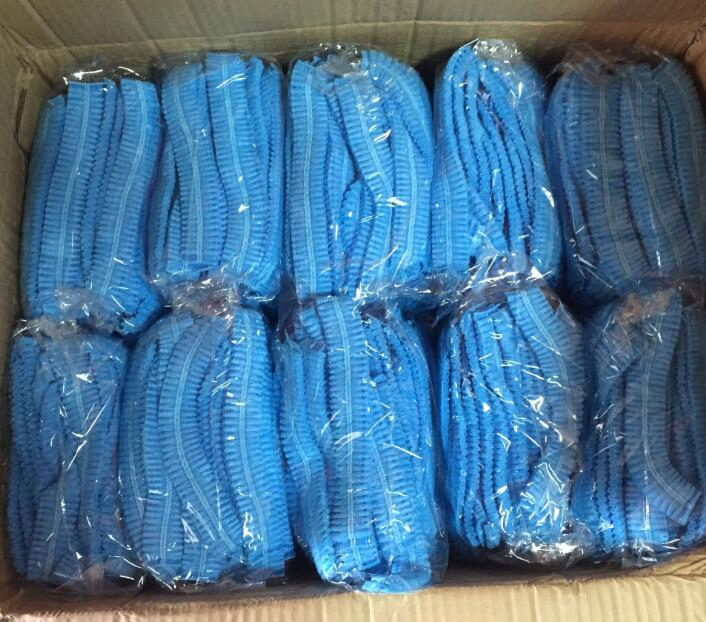 Disposable Non Woven Fabric Stripe Surgical Bouffant Mob Clip Cap