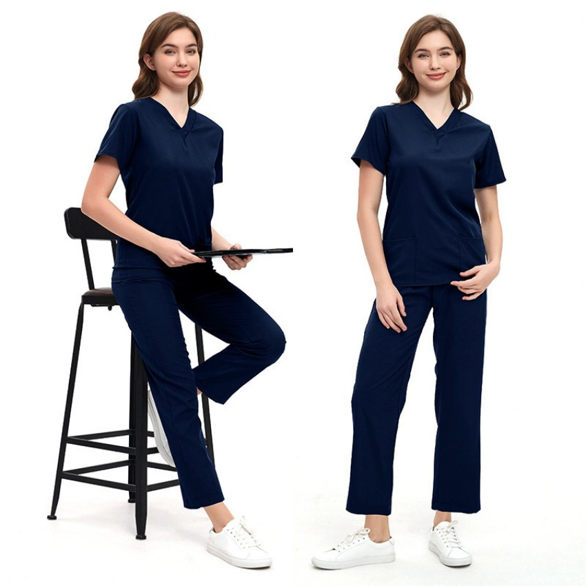 Stain-Resistant Work Uniforms Hospital Workwear Quick-Dry Medical Scrub Suits