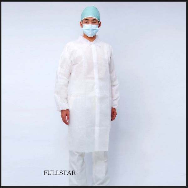Disposable Medical SMS or Spp Lab Coat High Quality