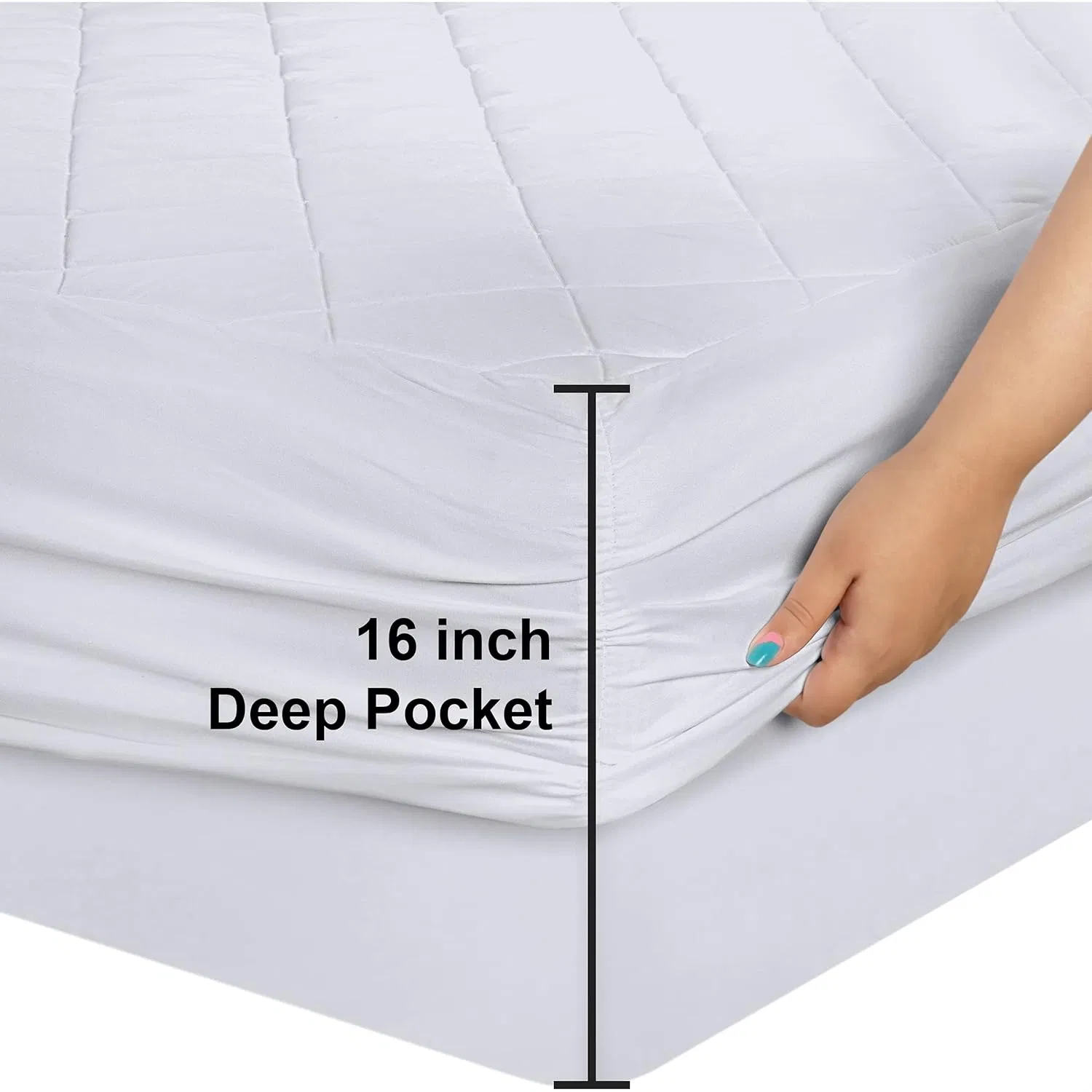 Mattress Protector, 100% Waterproof, Ultra Soft, Naturally Cooling &amp; Breathable