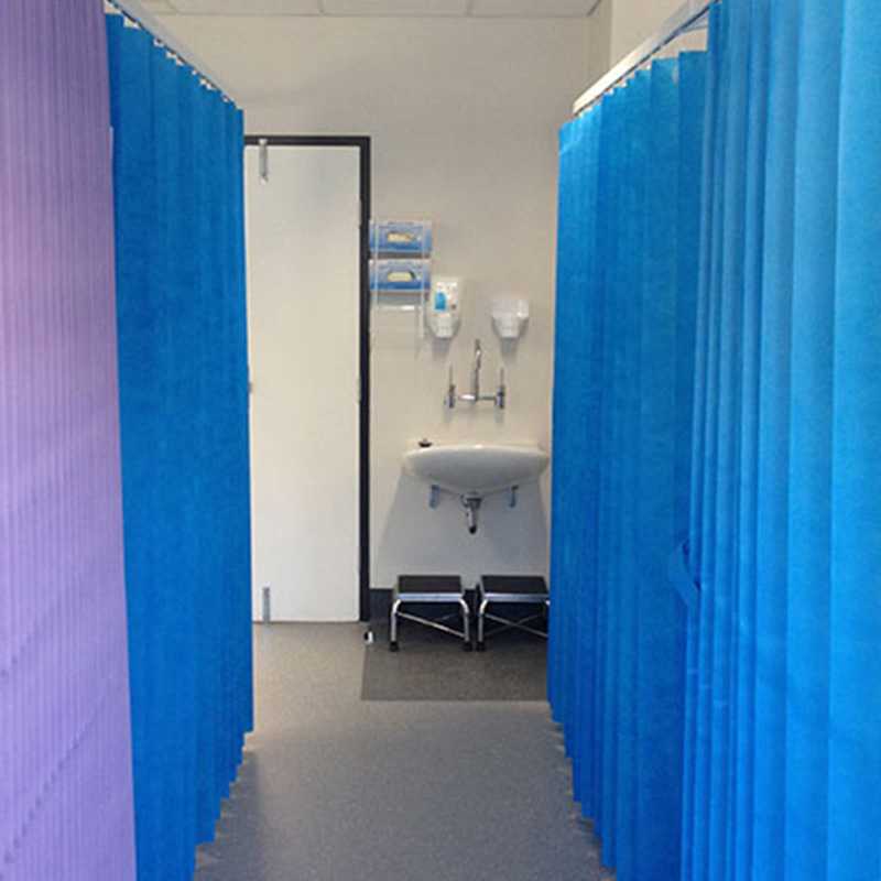 Esun Medical Hospitals Fire Retardant Anti Bacterial Medical Cubical Mesh Disposable Curtain for Hospital