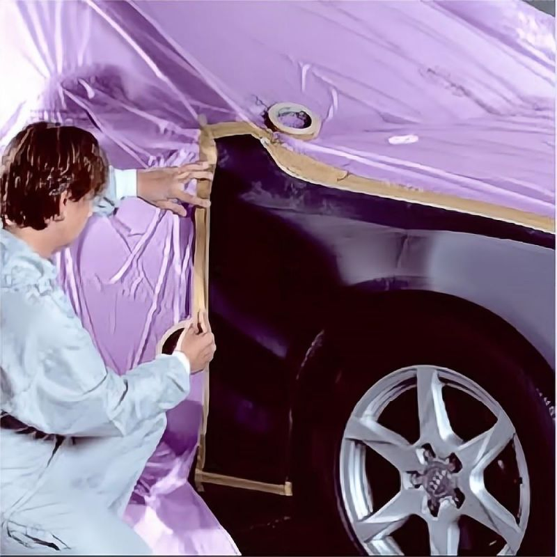 Plastic Protective Prefolded Hand Masker Cover Sheet When Painting