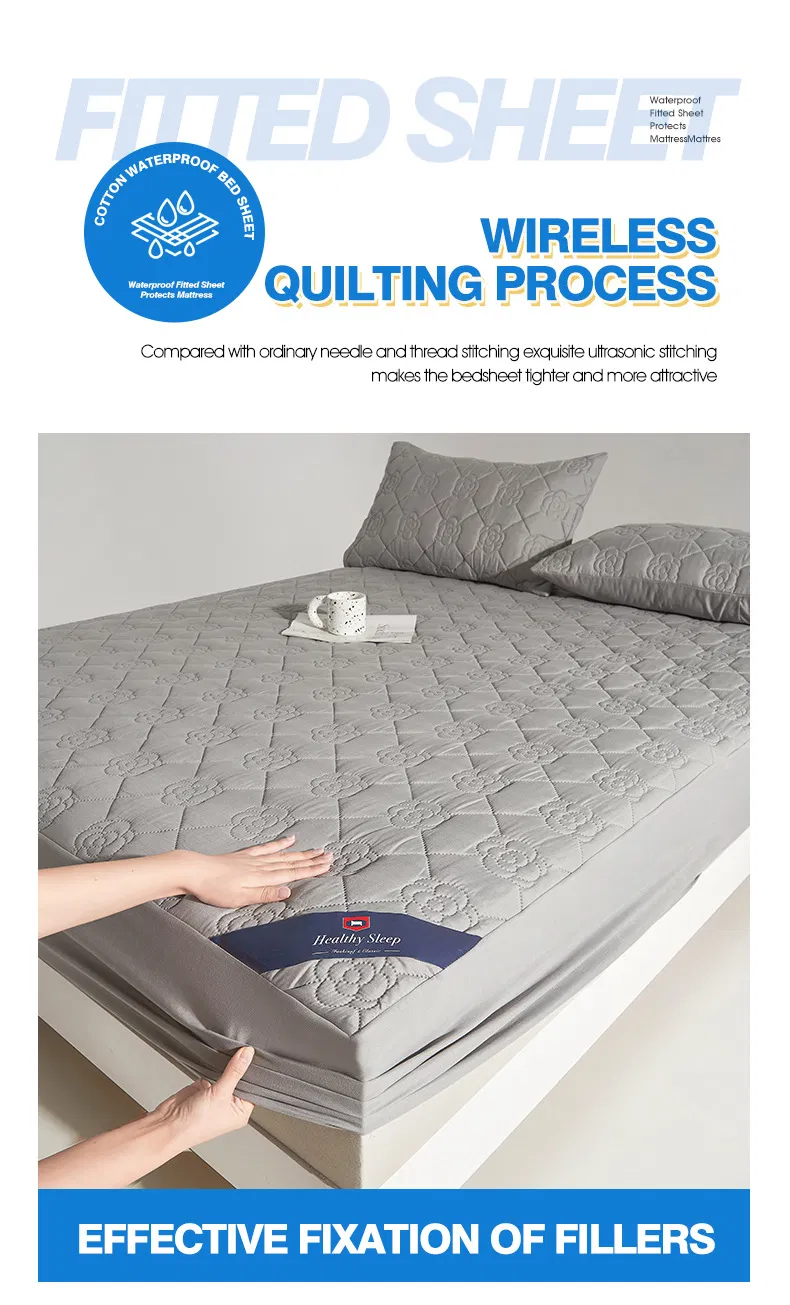 Pure Color All-Round Breathable Antibacterial Waterproof Urine-Proof Home Mattress Protector