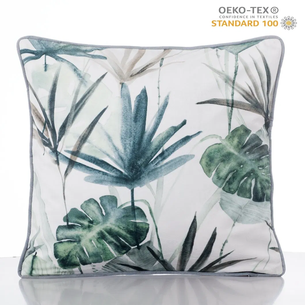 Colors Velvet Throw Pillow Cover 50X50 Green Blue Pillow Covers Luxury Cushion Cover for Sofa Home Decor