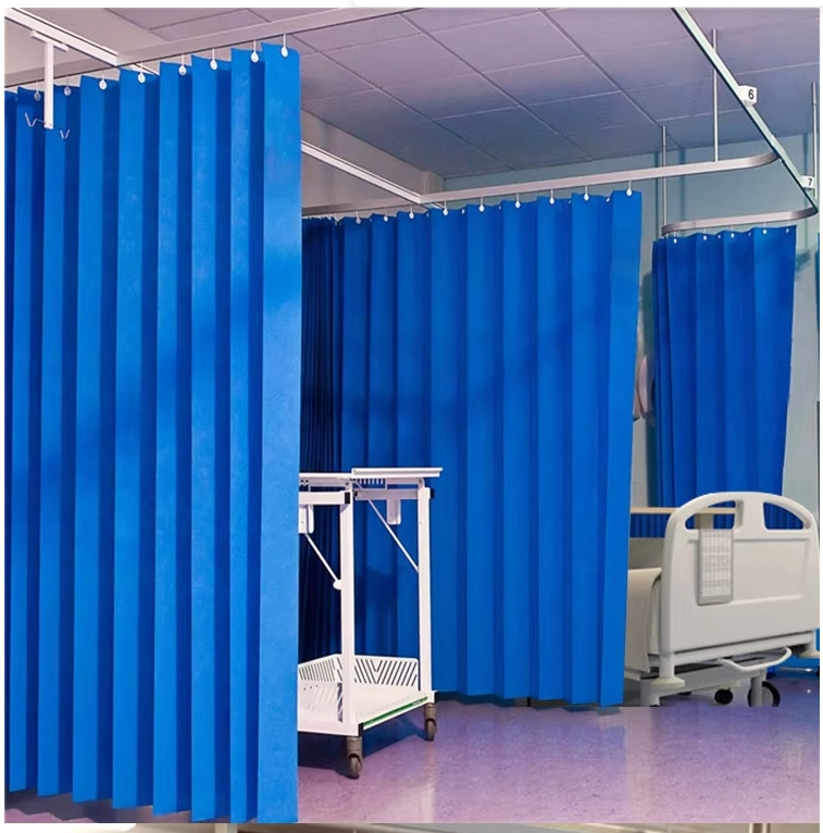 Esun Blue Non-Woven Fabric Medical Flame Retardant Hospital Partition Curtain