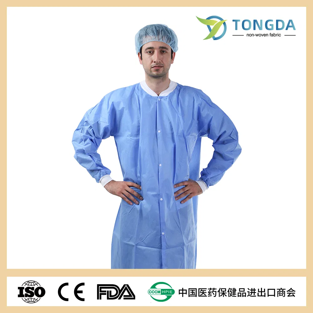 Factory PP Disposable Dustproof Lab Coat