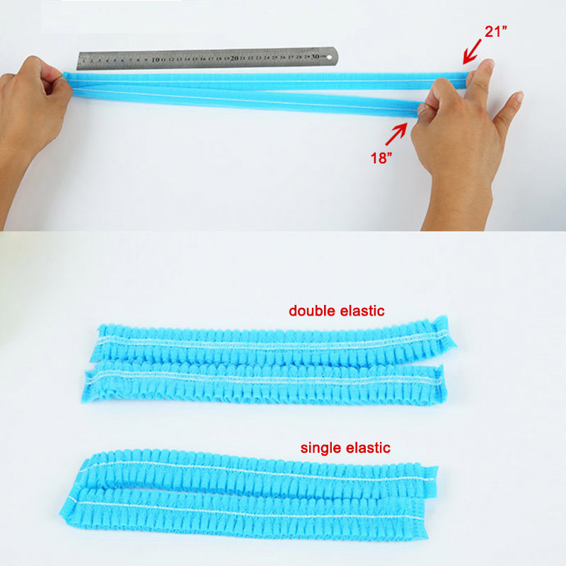 Hood Clip Bouffant Cap Non Woven Surgeons Disposable Hair Net Cap