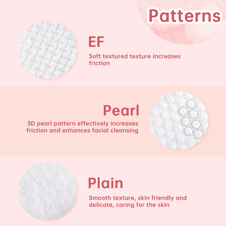 OEM Extra-Soft Lint Free Facial Wipe Viscose Daily Cleaning Makeup Remover Disposable Face Towel for Sensitive Skin