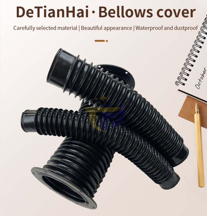 Round Flexible Threaded Rod Shields Corrugated Sleeve Bushing Bellows Cover