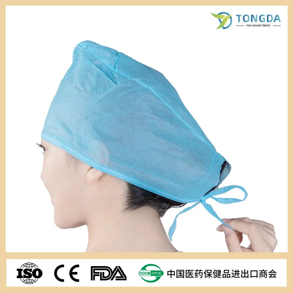 Nonwoven Hospital Doctor Cap Protective Surgeon Scrub Head Cover