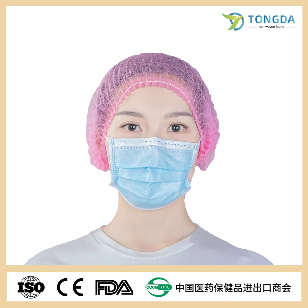 Disposable PP Nonwoven Clip cap/Bouffant Head Cover/Mob Cap/Surgeon Cap