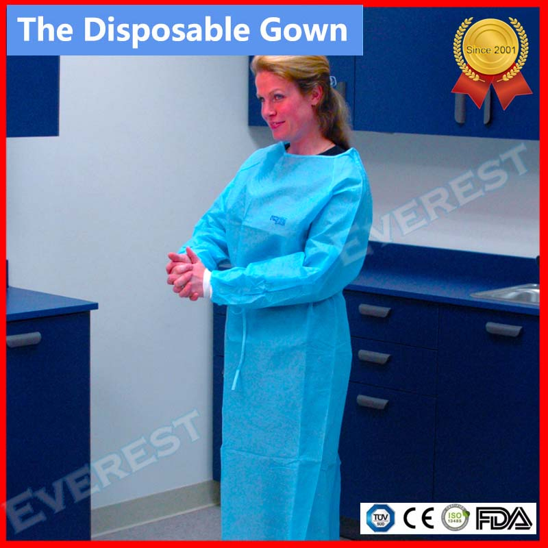Long Sleeve Disposable Examination/Patient Gown