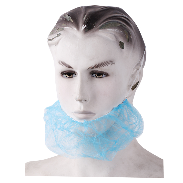 Disposable Industrial Grade White Beard Facial Hair Beard Covers with Loop