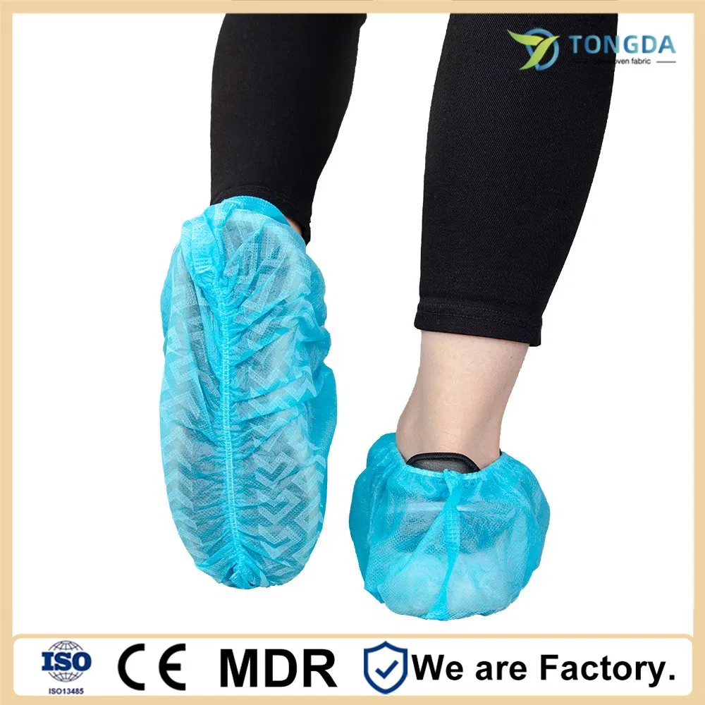Customized High Elasticity Disposable Nonwoven Lab/Workshop Anti-slip Shoe Cover