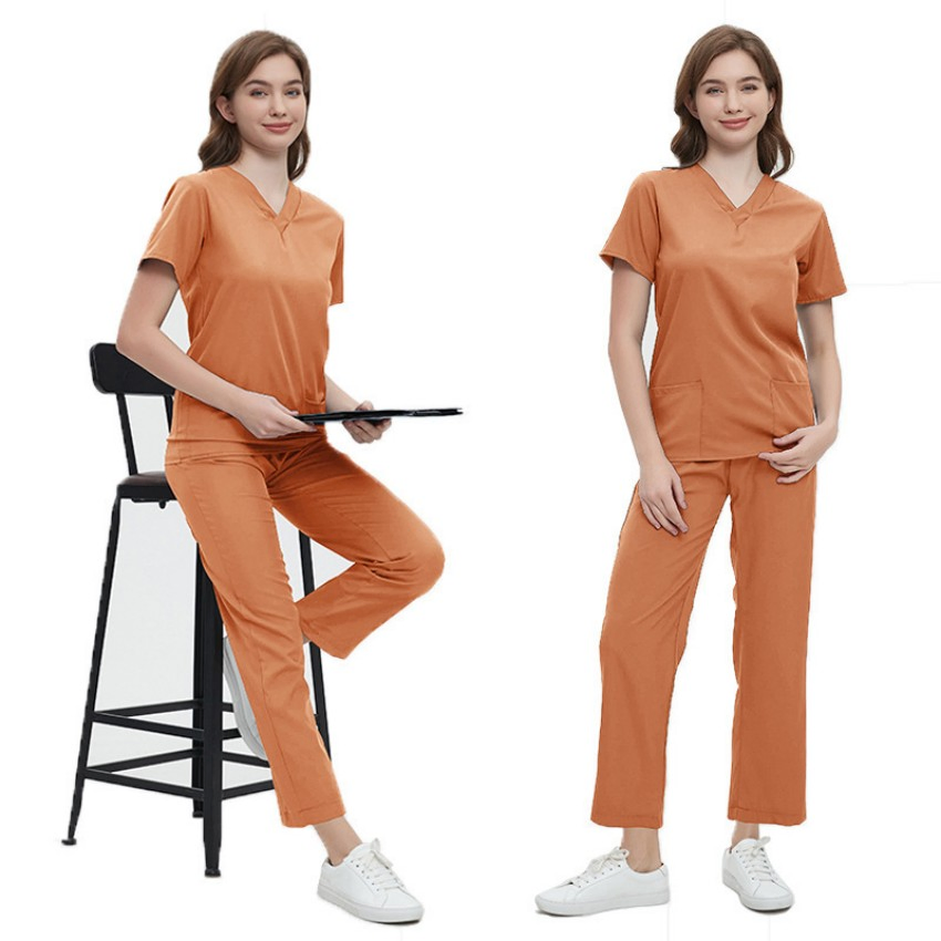 Stain-Resistant Work Uniforms Hospital Workwear Quick-Dry Medical Scrub Suits