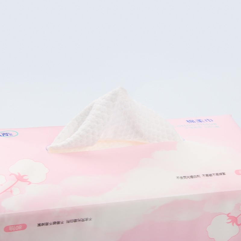 Disposable Ultra Soft 100% Biobased Wholesale Makeup Remover Face Box Towel