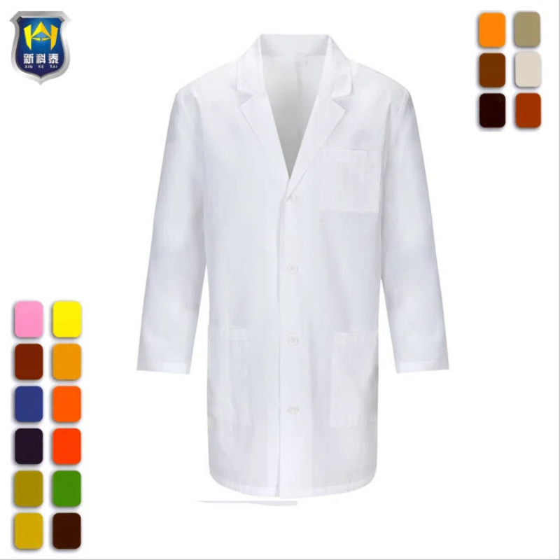 Unisex Staff Uniforms Designs Doctor White Lab Coat