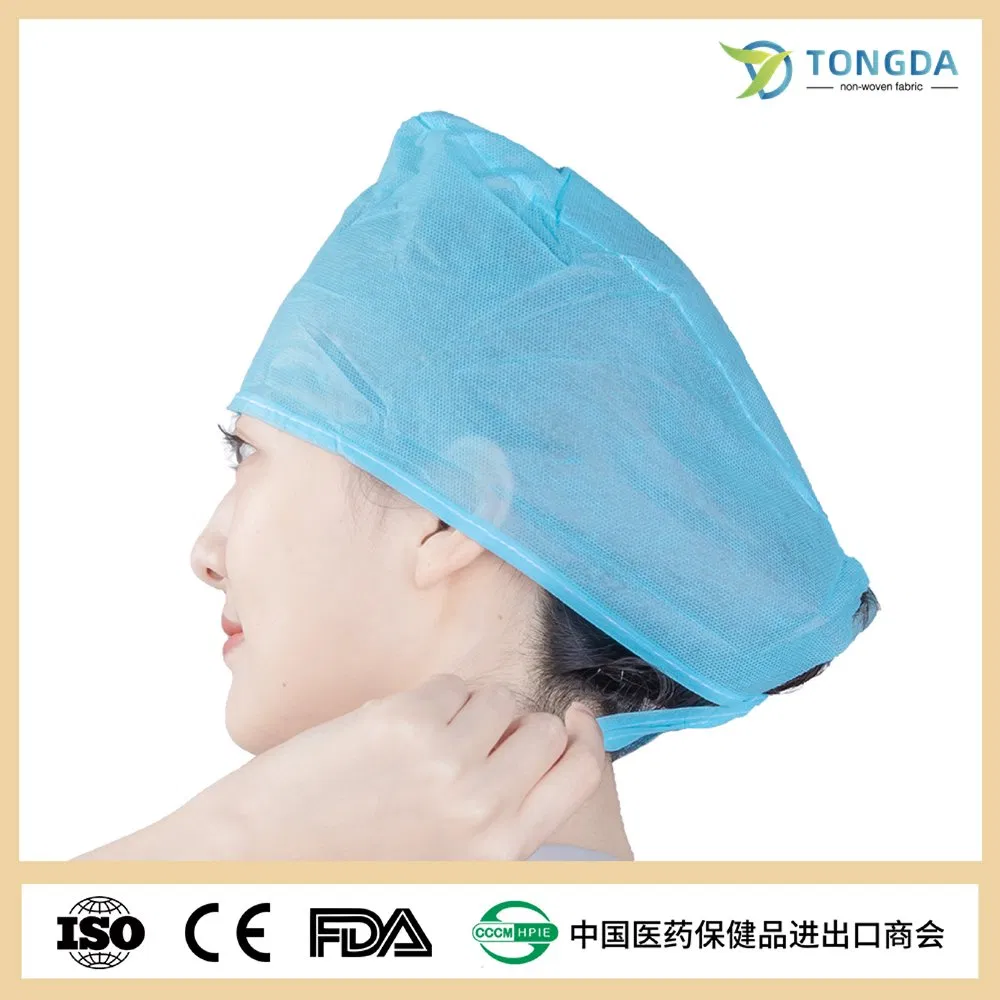 Nonwoven Hospital Doctor Cap Protective Surgeon Scrub Head Cover