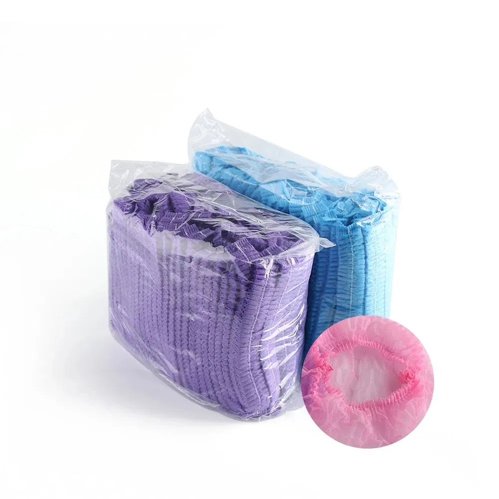 Medical Bouffant Cap Disposable Hair Cap Nurse Hat Non Woven Elastic