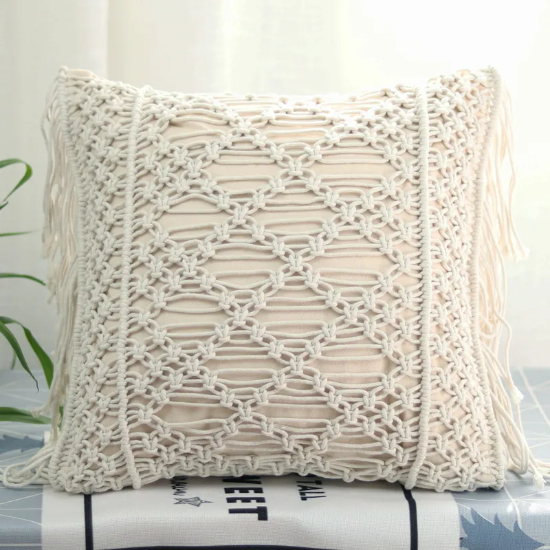 Macrame Pillow Detail 6