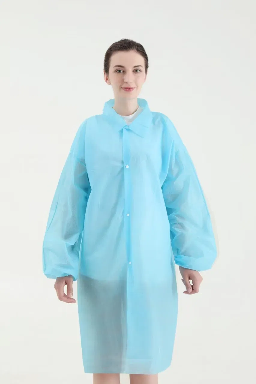 Disposable Lab Coat Back View